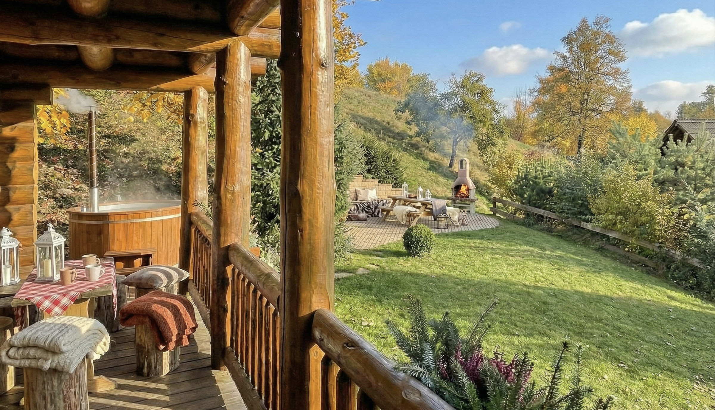 V ceně využití koupacího sudu